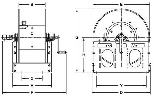 Dimensions for F3100 Series
