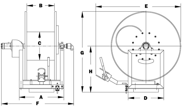 Dimensions for HDD6200 Series